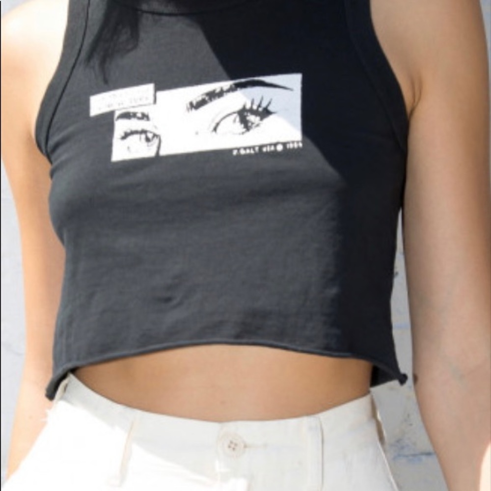 Brandy Melville sleeveless crop top